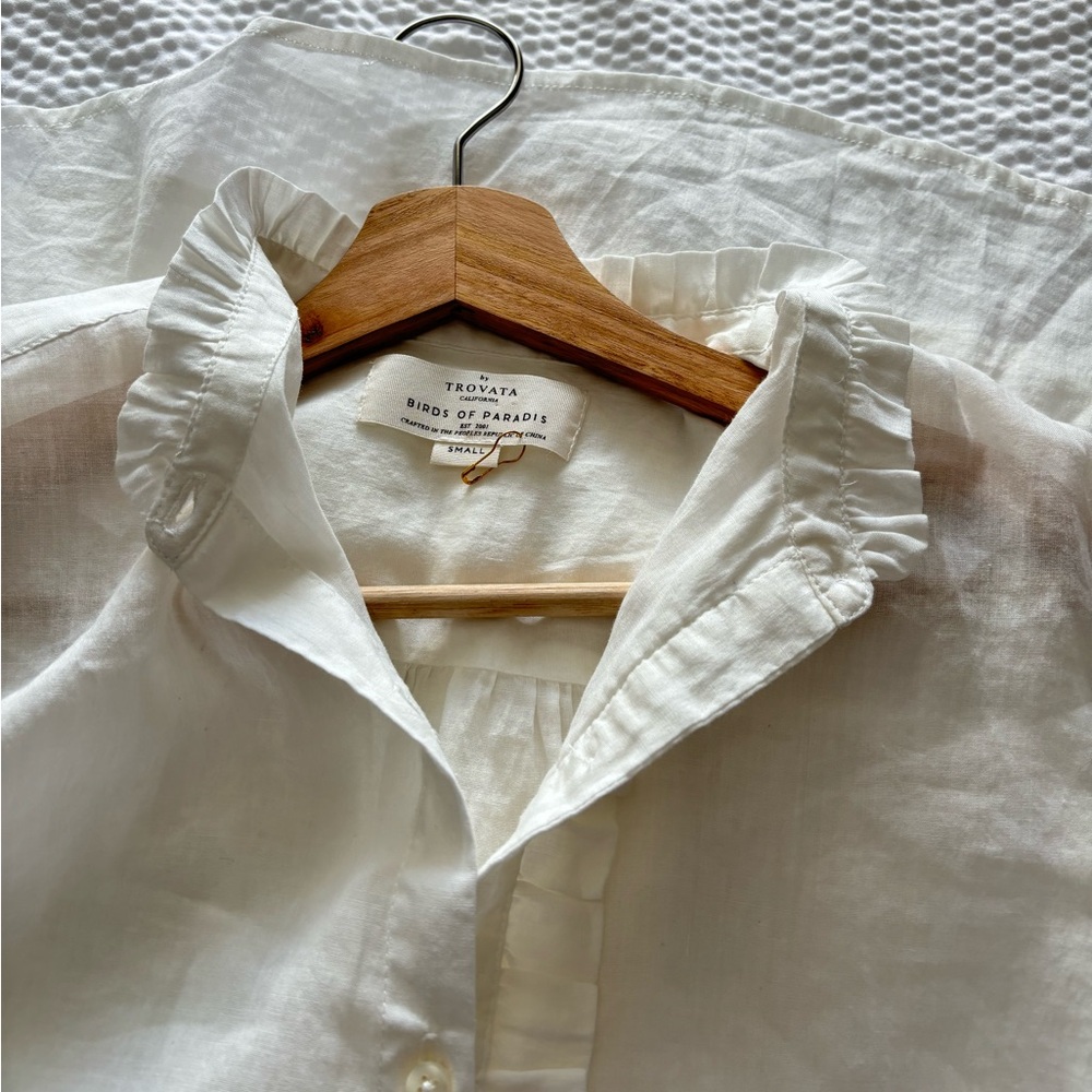 Trovata White Cotton Ramie Coastal Shirt - Picture 7 of 12
